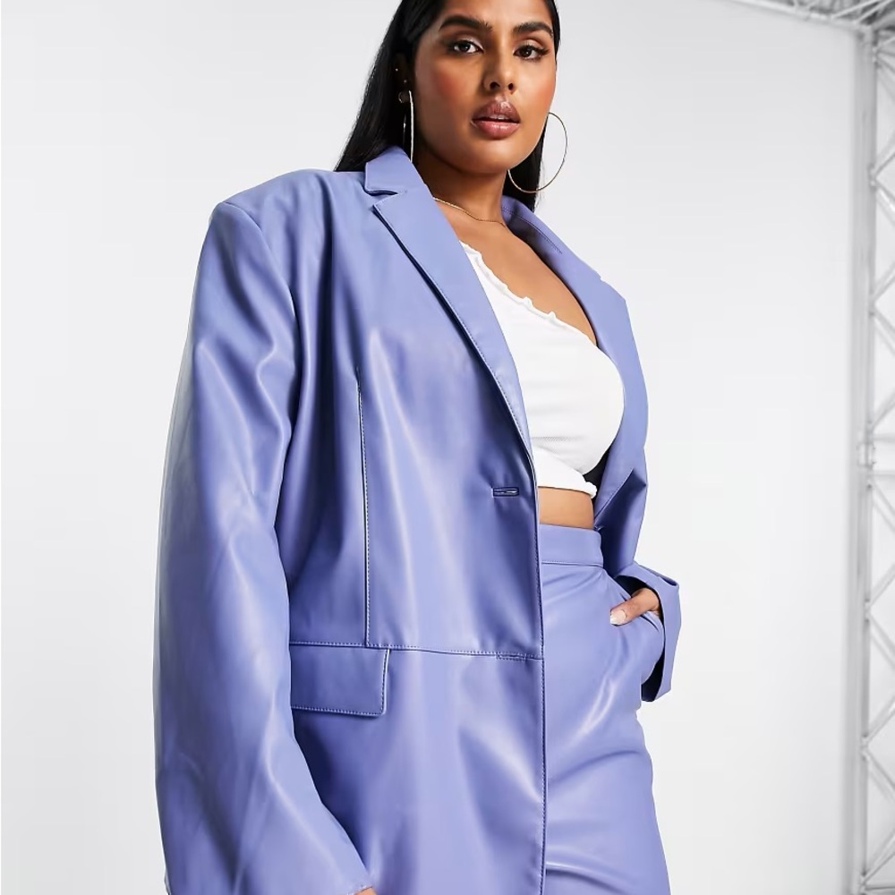 ASOS Curve Blue Blazer